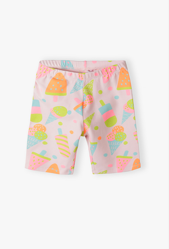 Legginsy 1/2 dla dziewczynki – w kolorowe lody