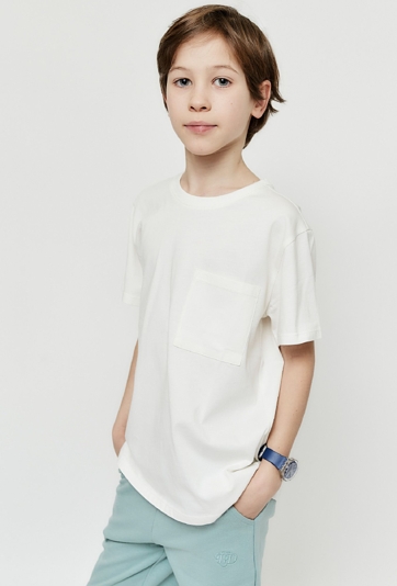 Biały t-shirt bawełniany dla dziecka - Lincoln&Sharks