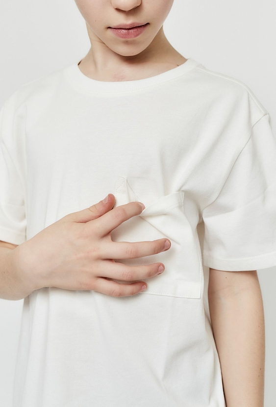 Biały t-shirt bawełniany dla dziecka - Lincoln&Sharks