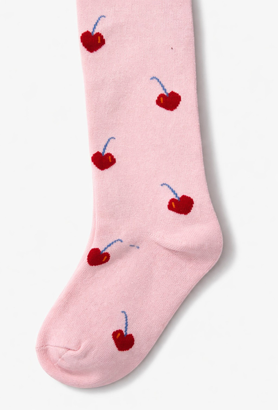 Rajstopy dziewczęce w wisienki