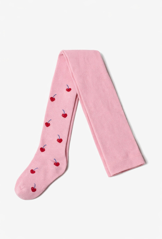 Rajstopy dziewczęce w wisienki