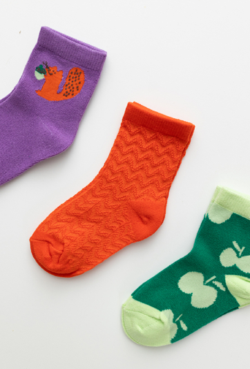 Skarpetki dziewczęce 3-pak