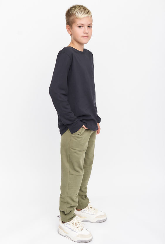 Zielone spodnie dresowe dla chłopca - regular - Lincoln&Sharks