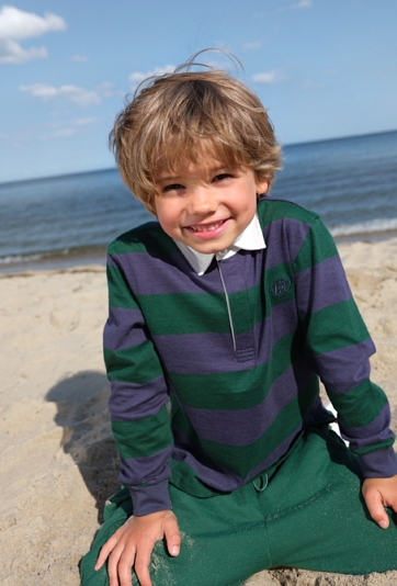 Bluzka w granatowo zielone paski - Limited Edition