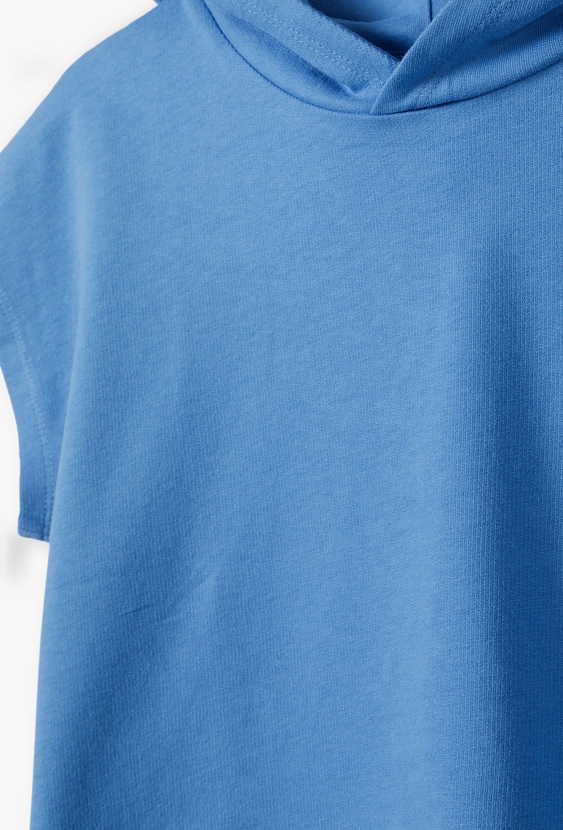 Niebieska bluza z kapturem - niebieski - 5.10.15.