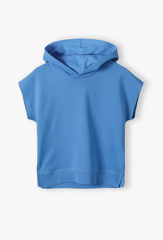 Bluza chłopięca z kapturem bez rękawów