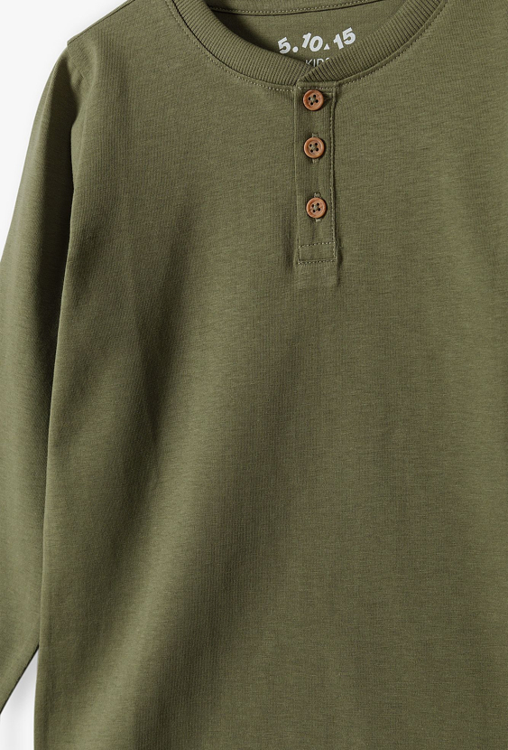 Bawełniana bluzka chłopięca z długim rękawem - 5.10.15.