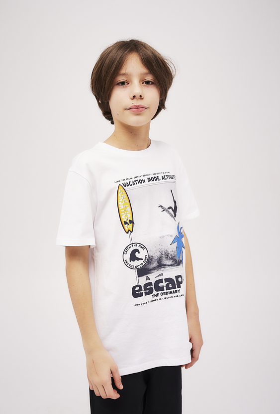 Koszulka chłopięca z wakacyjnym nadrukiem