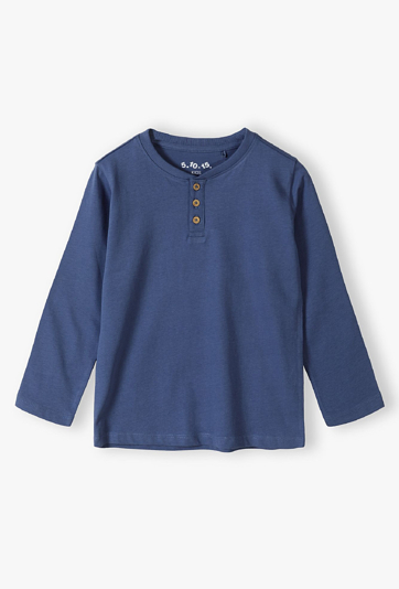 Bluzka dla chłopca - niebieska z długim rękawem - 5.10.15.