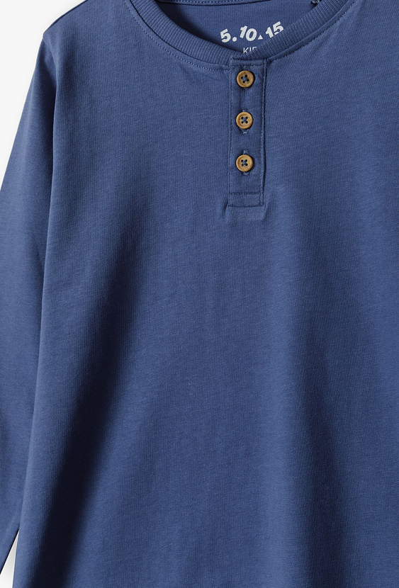 Bluzka dla chłopca - niebieska z długim rękawem - 5.10.15.