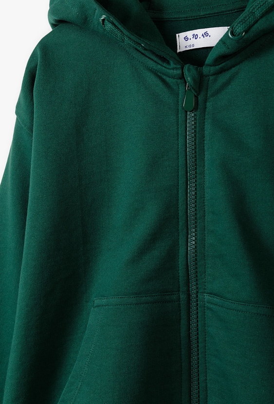 Zielona bluza dresowa dla chłopca - 5.10.15.