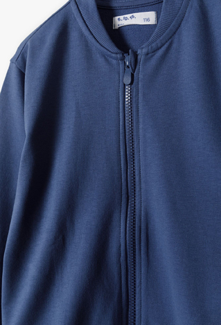 Rozsuwana bluza dresowa dla chłopca - niebieska - 5.10.15.