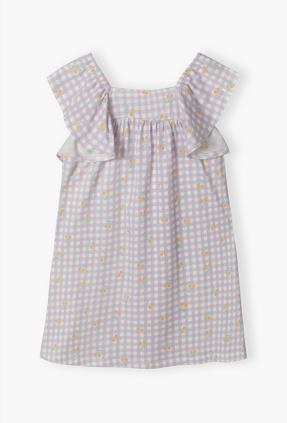 Sukienka dziewczęca w kratkę