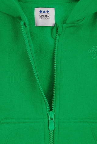 Zielona rozpinana bluza dresowa z kapturem - Limited Edition