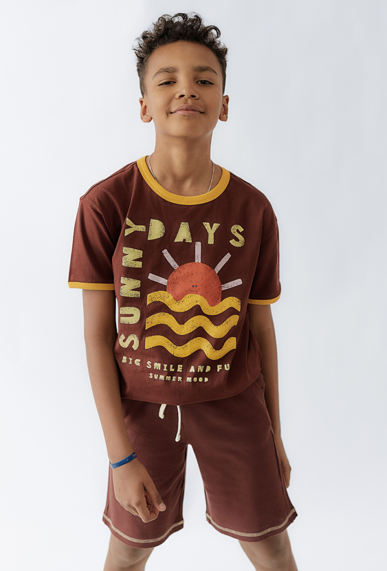 Bawełniana koszulka z nadrukiem