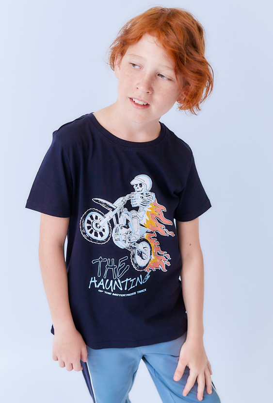 Koszulka chłopięca ze szkieletorem