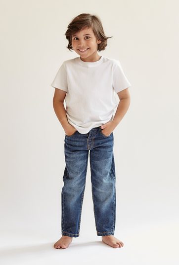 Spodnie jeansowe dla chłopca - regular - niebieskie