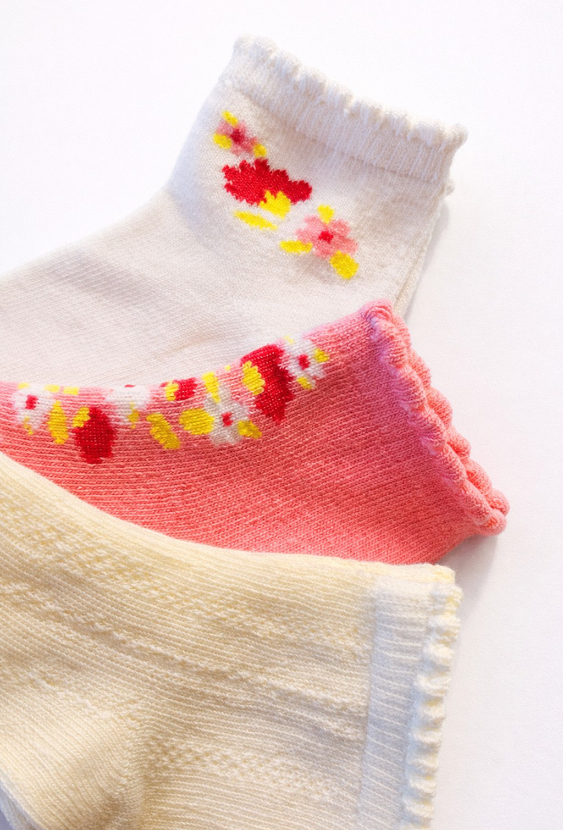 Skarpetki niemowlęce 3-pak w