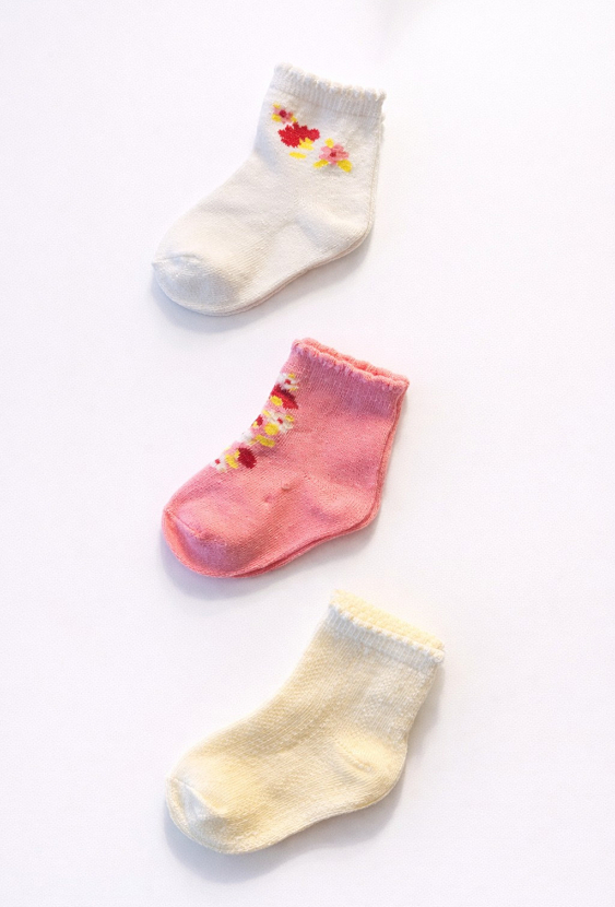 Skarpetki niemowlęce 3-pak w