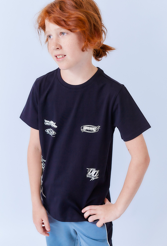 Koszulka chłopięca z nadrukiem świecącym w ciemności