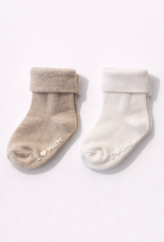 Skarpetki niemowlęce dla dziewczynki – 2 pak