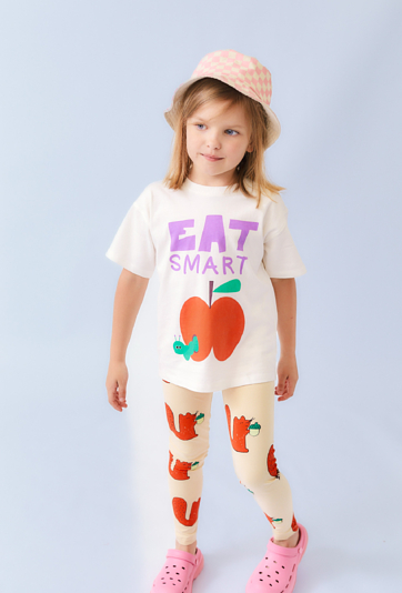 Biała koszulka dziewczęca z nadrukiem – Limited Edition