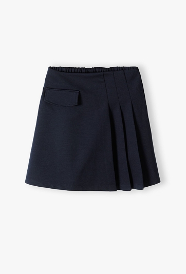 Granatowa elegancka spódniczka dla dziewczynki