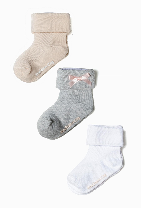 3 pak skarpetek niemowlęcych z napisem „Kocham Cię”