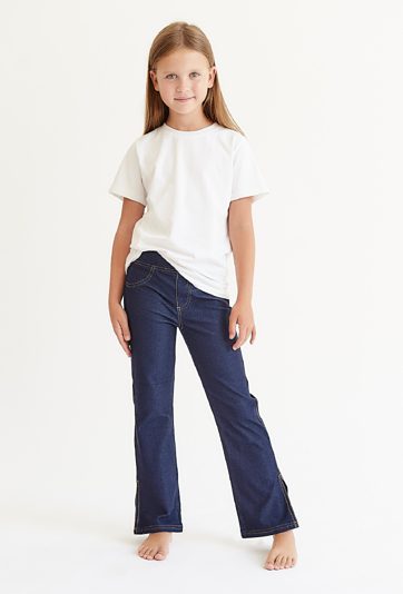 Granatowe jegginsy dziewczęce