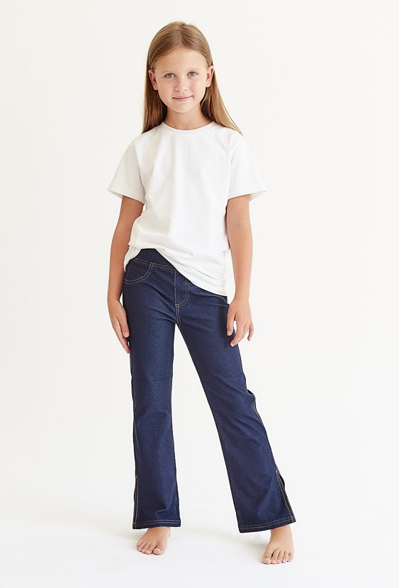 Granatowe jegginsy dziewczęce