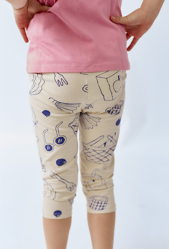 Dziewczęce legginsy 3/4