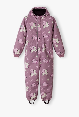 Kombinezon narciarski dla dziewczynki w jednorożce - 5.10.15.