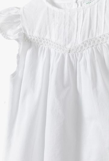 Biała elegancka bluzka dla dziewczynki - Max&Mia