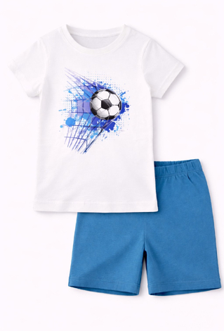 Chłopięca piżama motyw piłkarski