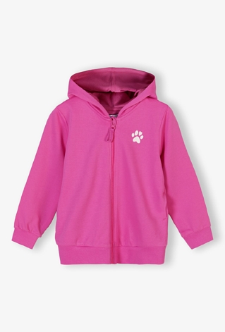 Bluza dresowa z kapturem dla dziewczynki