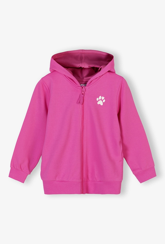 Bluza dresowa z kapturem dla dziewczynki