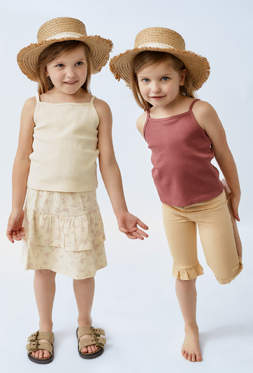 Top dziewczęcy 2-pak