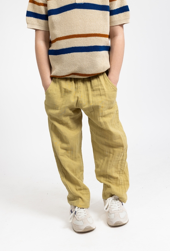 Muślinowe joggery barrel