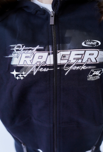 Czarna bluza dziewczęca z kapturem - Limited Edition