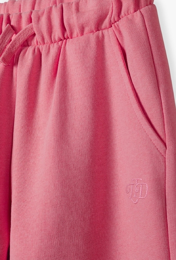 Różowe spodnie dresowe dla dziewczynki - Limited Edition