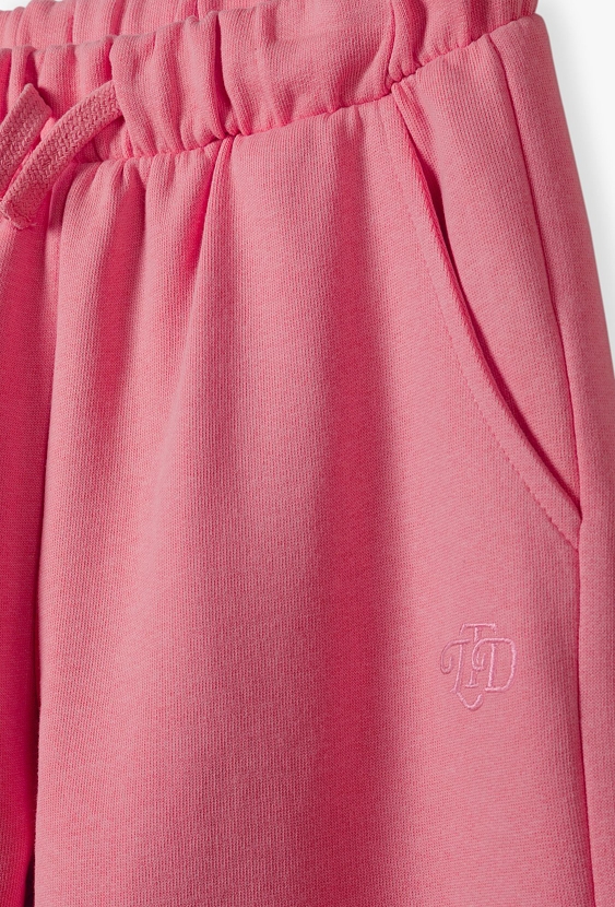 Różowe spodnie dresowe dla dziewczynki - Limited Edition