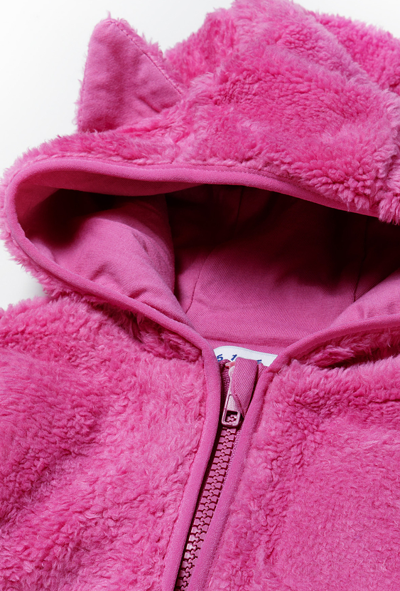 Bluza polarowa z kapturem dla dziewczynki
