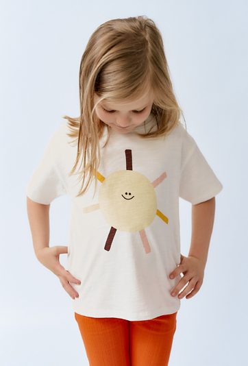 T-shirt z nadrukiem słońca