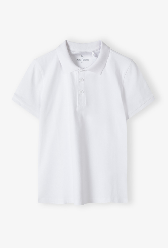 Koszulka polo chłopięca z krótkim rękawem