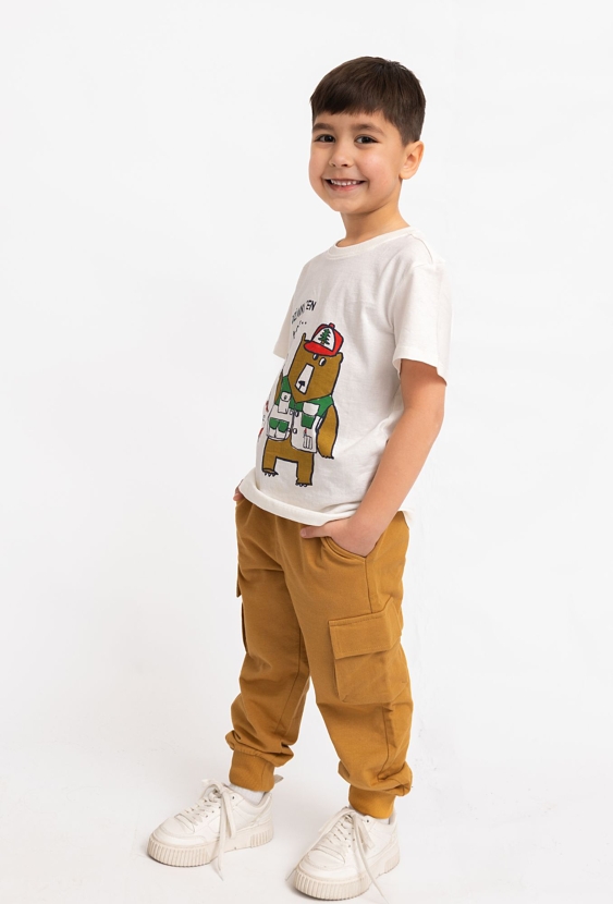 Spodnie dresowe cargo dla chłopca