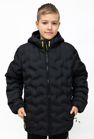 Kurtka przejściowa pikowana dla chłopca