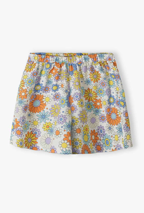 Spódnico-spodnie dziewczęce w kwiaty