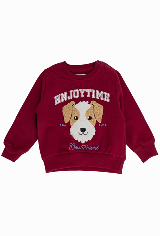 Bluza niemowlęca z naszywką pieska