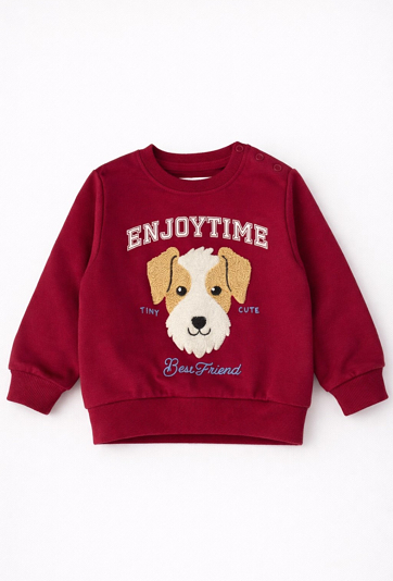 Bluza niemowlęca z naszywką pieska