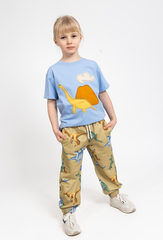 Spodnie dresowe chłopięce - dinozaury